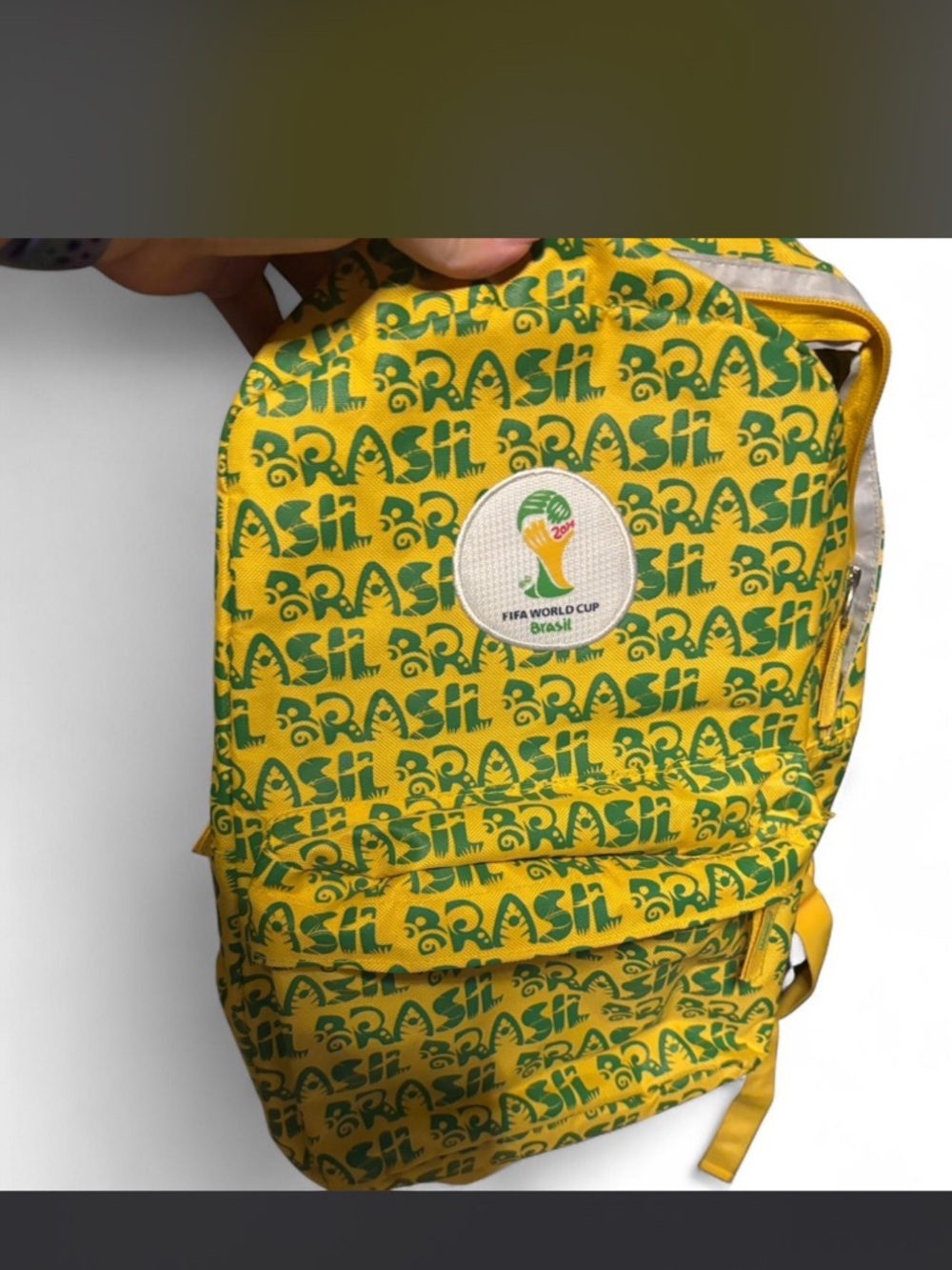 FIFA World Cup Brasil Yellow Graphic Backpack